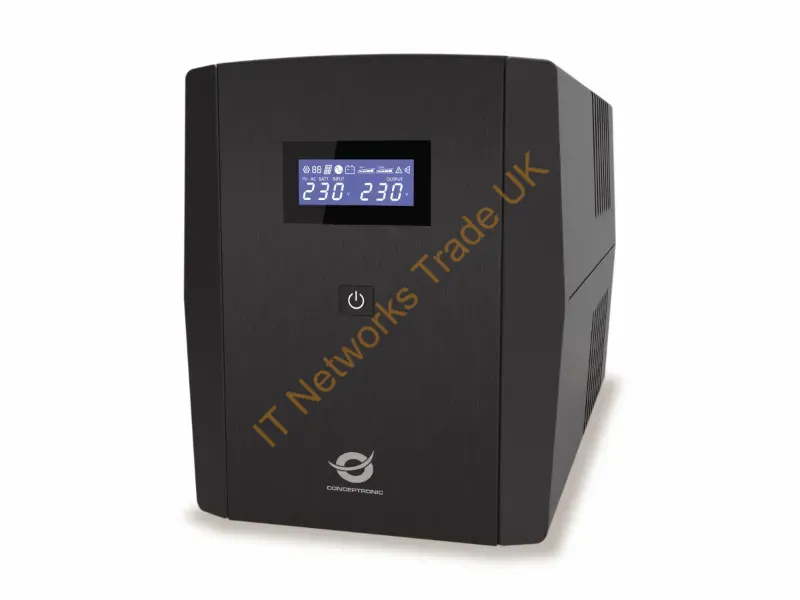 ZEUS08EM - Conceptronic ZEUS08EM 1500VA 900W UPS, IEC, Schuko