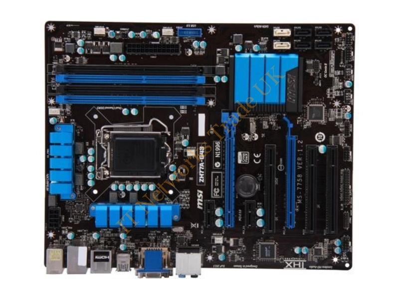 ZH77A-G43 MSI MS-7758 v1.3- Motherboard Intel H77 LGA 1155 DDR3 SATA 6Gb/s USB 3.0