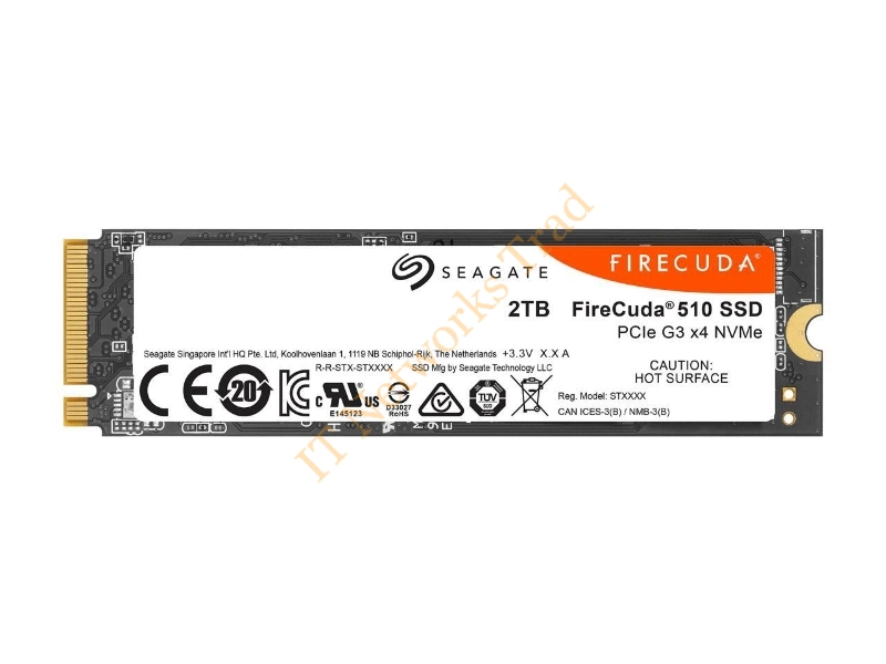 ZP2000GM30021 Seagate FireCuda 510 2TB 3D TLC PCI-Express 3.0 x4 NVMe 1.3 M.2 2280 Solid State Drive SSD Storage
