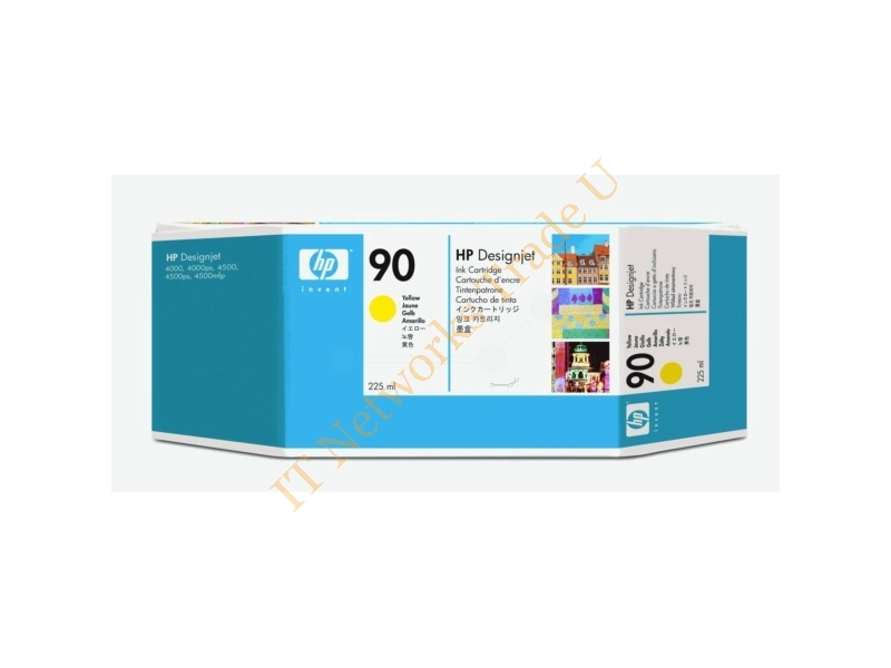 HP C5064A (90) Ink cartridge yellow, 225ml Printer