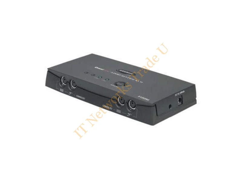 F1DK102PEA Belkin OmniView 2-Port KVM Switch 2 x 1 2 x mini-DIN (PS/2) Keyboard 2 x mini-DIN (PS/2) Mouse 2 x HD-15 Video
